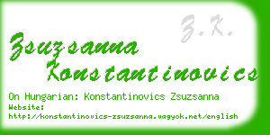 zsuzsanna konstantinovics business card